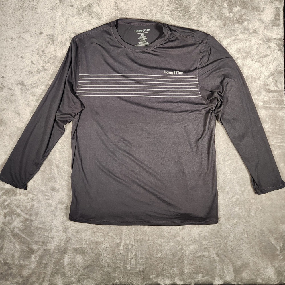 Hang Ten Shirt Mens 2XL A2056712PS Gray UV Protection UPF 50+ EUC
